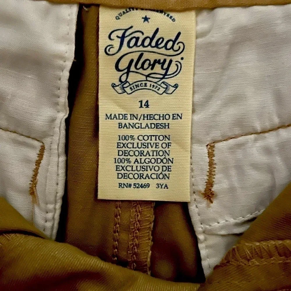 Faded Glory Boys Shorts with Black belt